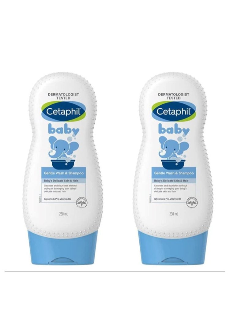 Cetaphil Baby Gentle Wash And Shampoo (230Ml) - Pack Of 2 - Image 1